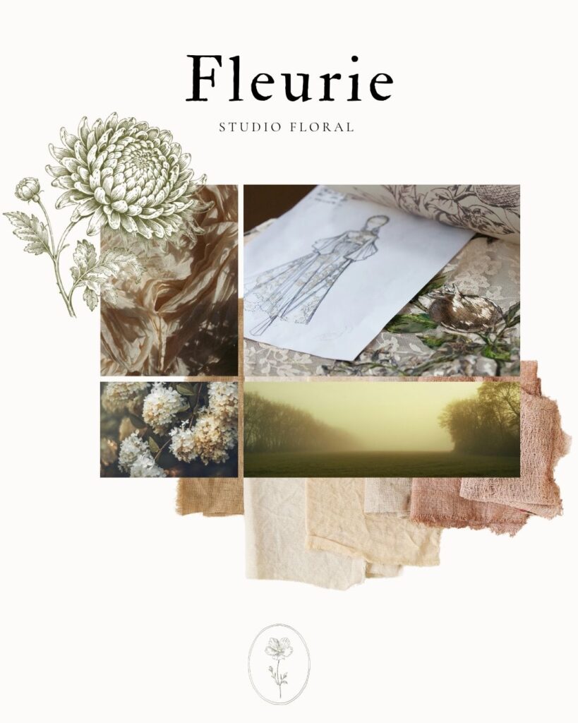 Moodboard par fleurie studio floral à Bruges en gironde