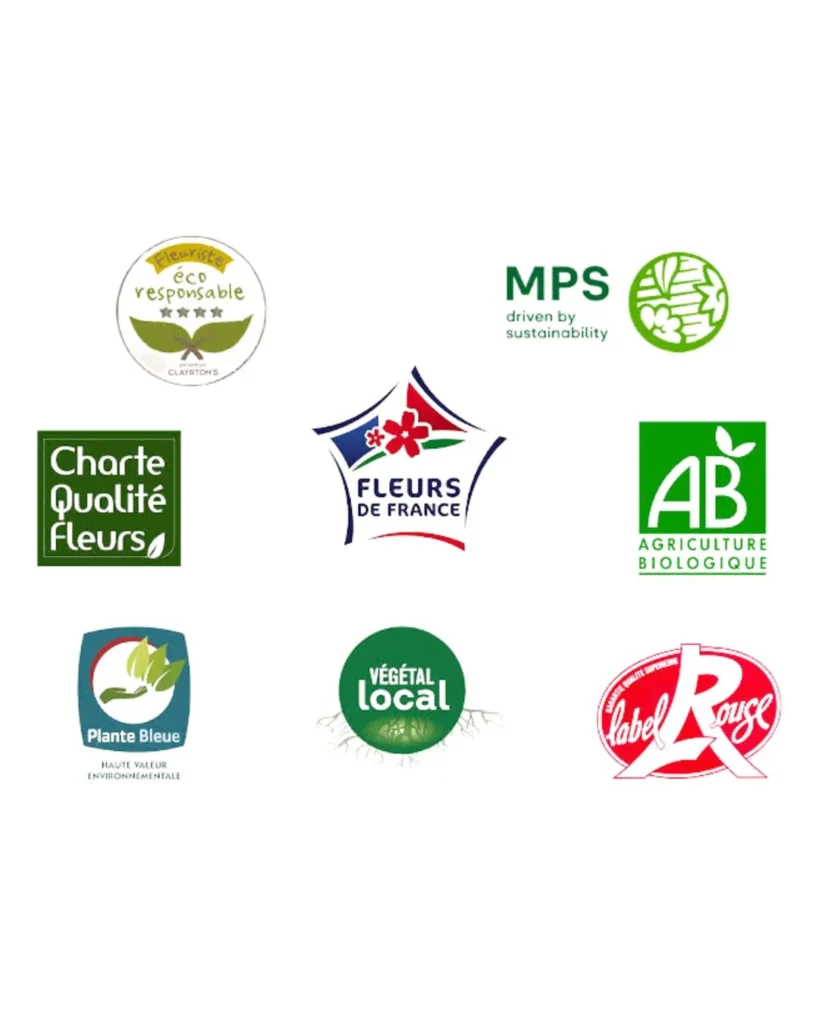 labels fleurs françaises - article de Fleurie